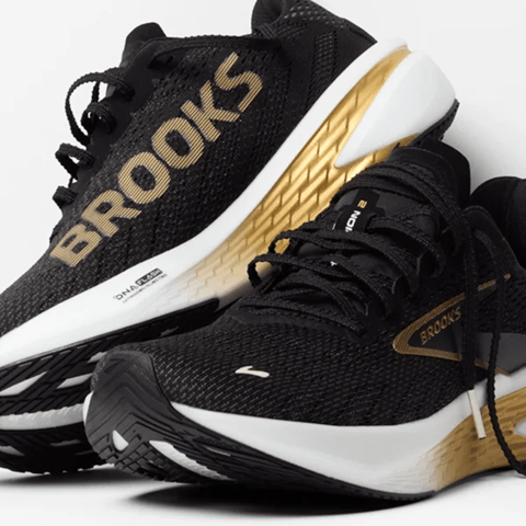 Tênis Brooks Hyperion 2 Masculino Preto/Dourado