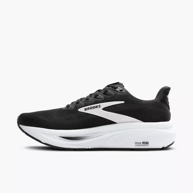 Tênis Brooks Ghost 17 Feminino Preto e Branco