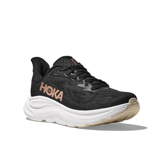 Tênis HOKA Clifton 10 Feminino Preto/Dourado
