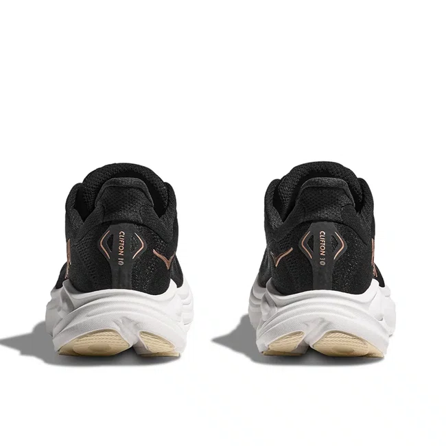 Tênis HOKA Clifton 10 Feminino Preto/Dourado