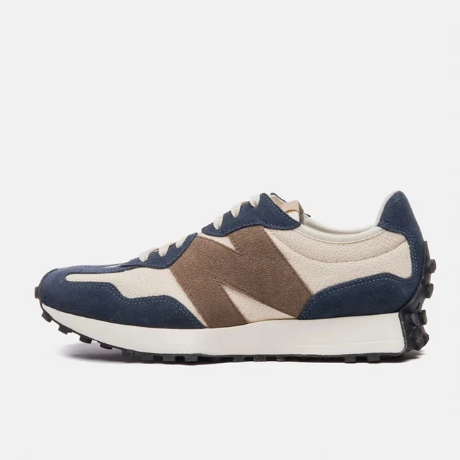 Tênis New Balance 327v1 Feminino Azul Marinho e Marrom