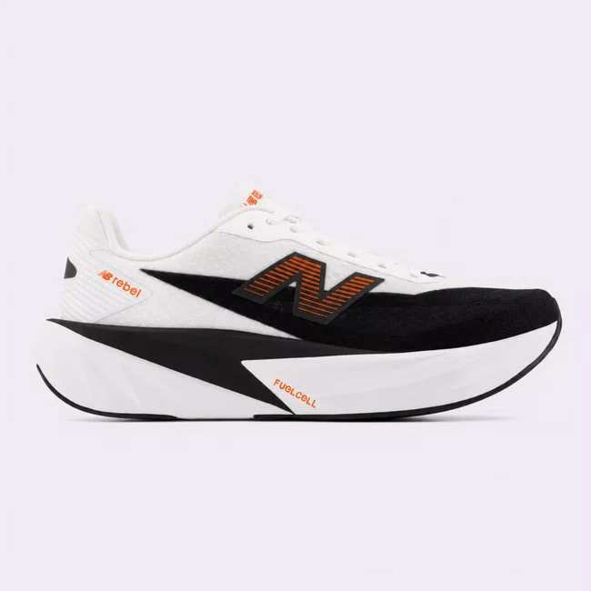 Tênis New Balance FuelCell Rebel v5 Masculino Branco e Vermelho