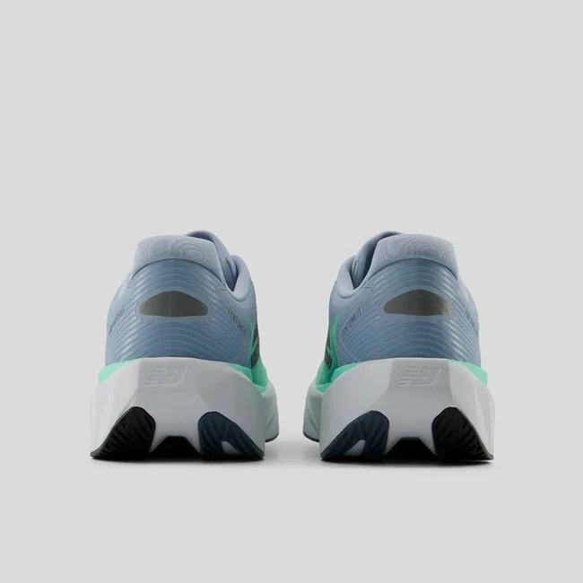 Tênis New Balance FuelCell Rebel v5 Masculino Cinza Azulado e Verde Menta