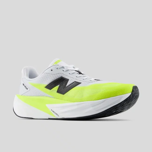 Tênis New Balance FuelCell Rebel v5 Masculino Gelo e Verde Neon