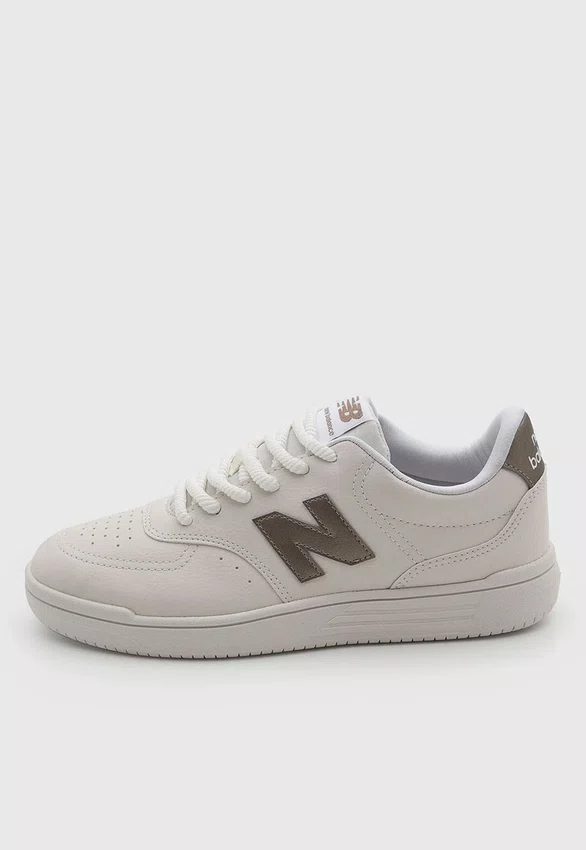 Tênis New Balance BB80 Feminino Bege e Prata Velho