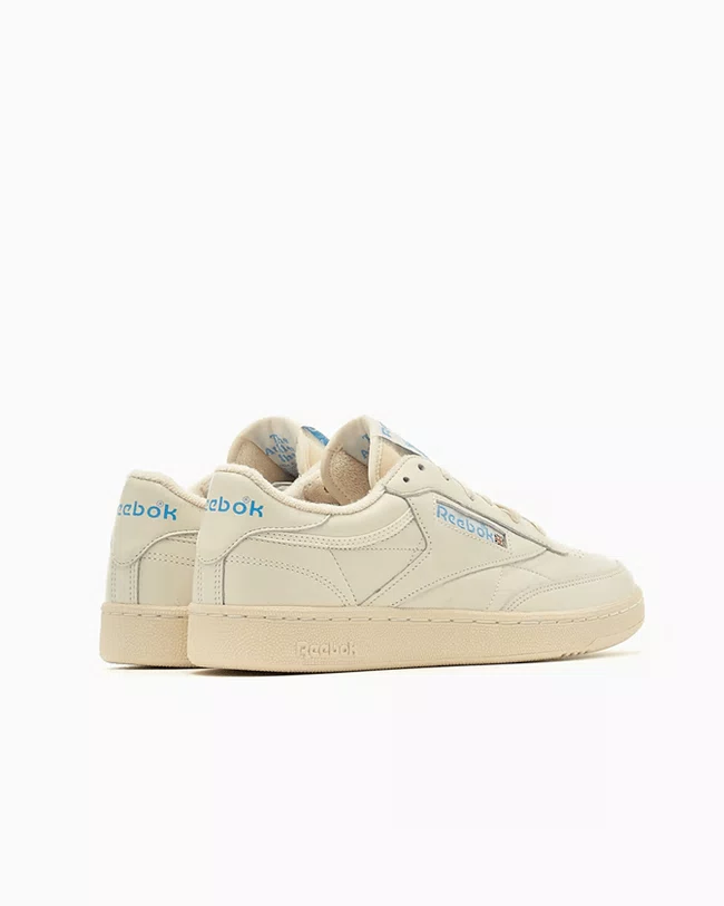 Tênis Reebok Club C 85 Vintage Feminino Bege/Azul