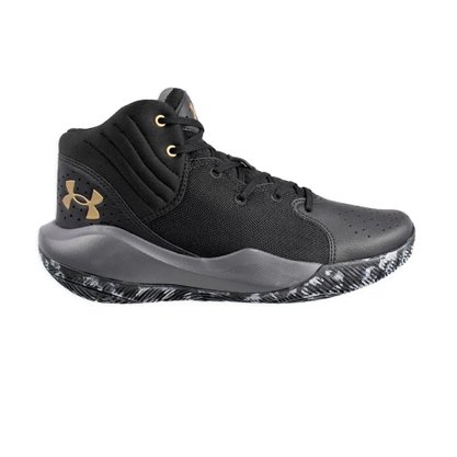Tênis Under Armour Basket Jet 21 Preto e Dourado