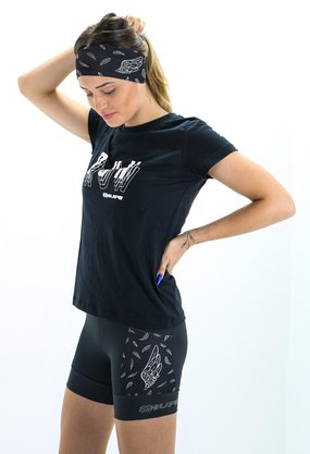 Testeira HeadBand Asas Preto HUPI