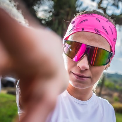 Testeira HUPI Headband Bandana Asas Rosa