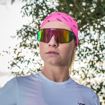 Testeira HUPI Headband Bandana Asas Rosa