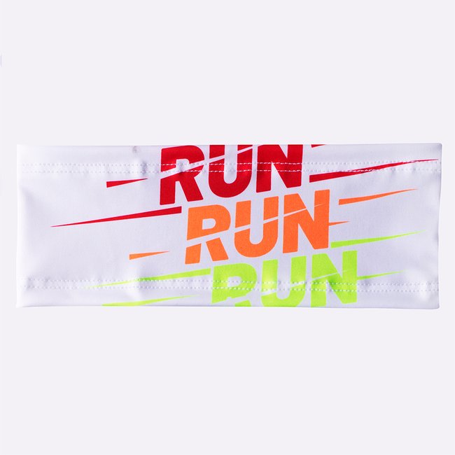 Testeira HUPI HeadBand Run Run Run Branca