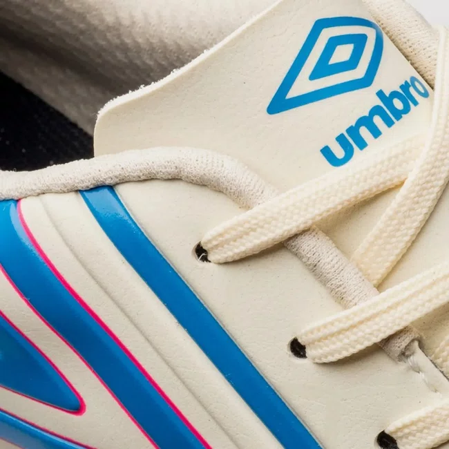 Chuteira Society Umbro Pro 5 Bump Club Masculina Bege e Rosa