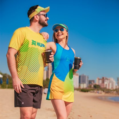 Vestido Beach Tennis Com Shorts Poliéster HUPI Aria