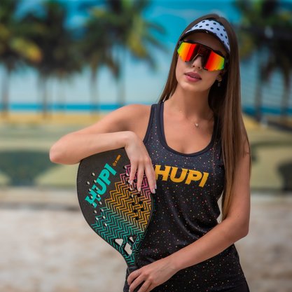 Viseira Beach Tennis HUPI Branco/Preto