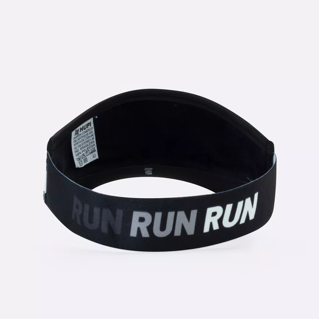Viseira HUPI Run Loop Preto e Cinza