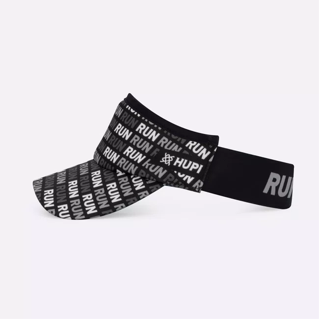 Viseira HUPI Run Loop Preto e Cinza