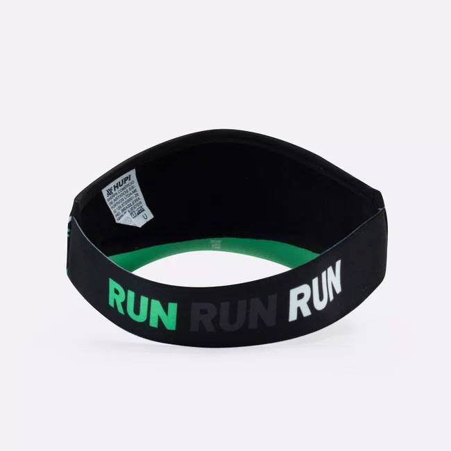 Viseira HUPI Run Loop Preto e Verde