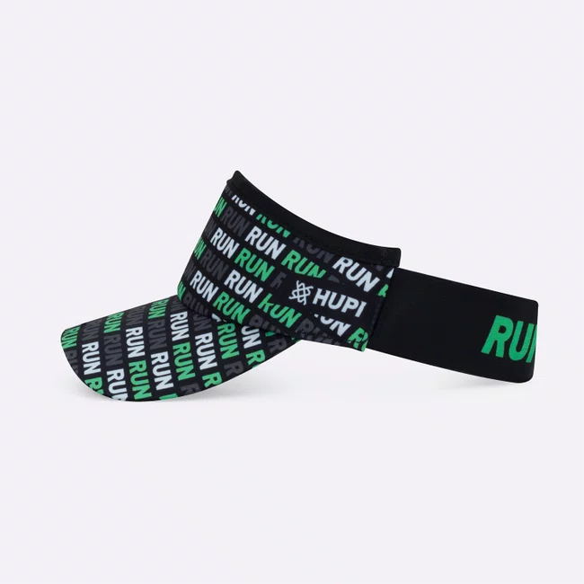 Viseira HUPI Run Loop Preto e Verde