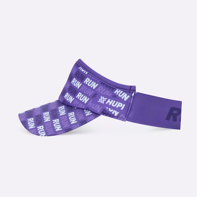 Viseira HUPI Run Loop Roxo e Branco