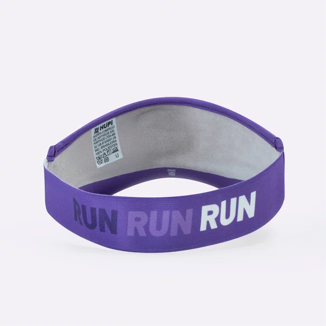 Viseira HUPI Run Loop Roxo e Branco