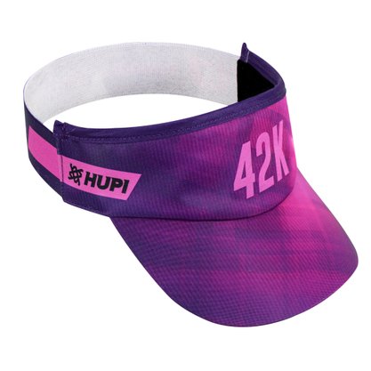 Viseira para Corrida HUPI 42k Blurry Rosa