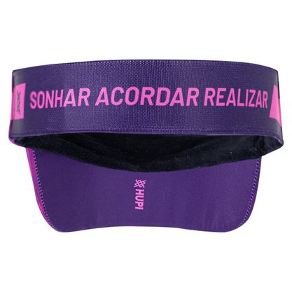 Viseira para Corrida HUPI 42k Blurry Rosa