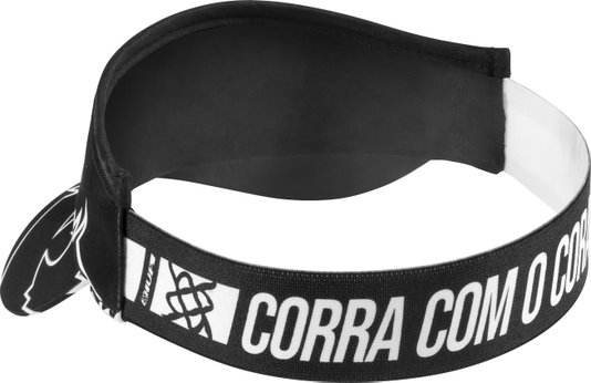 Viseira para Corrida HUPI Heart Beat Preto