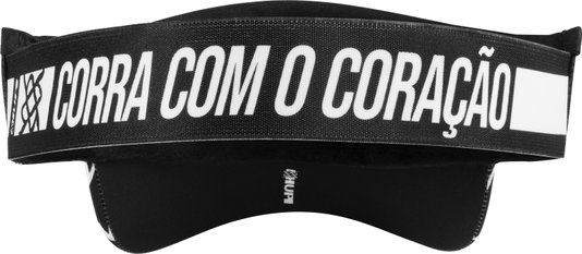 Viseira para Corrida HUPI Heart Beat Preto