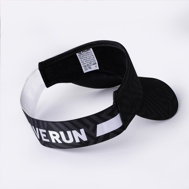 Viseira Para Corrida HUPI Live Love Run Preta