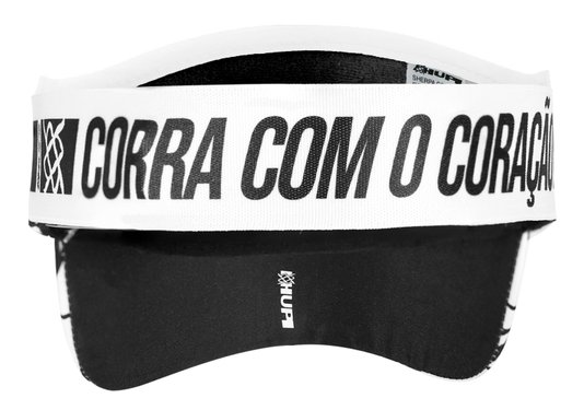 Viseira para Corrida HUPI Run Beats Branco
