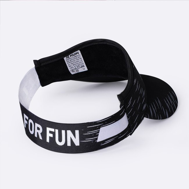 Viseira Para Corrida HUPI Run For Fun Preta