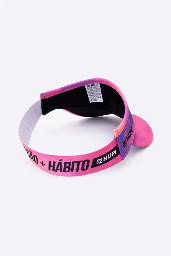 Viseira para Corrida HUPI Tie-Dye Rosa/Roxo 2