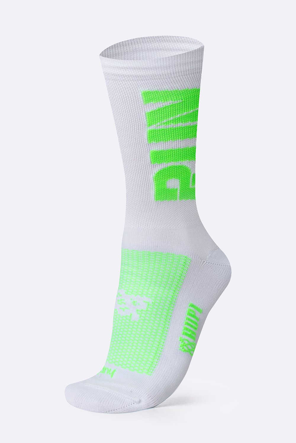 Meia Corrida HUPI Run Branco/Verde Meia Corrida HUPI Run Branco/Verde
