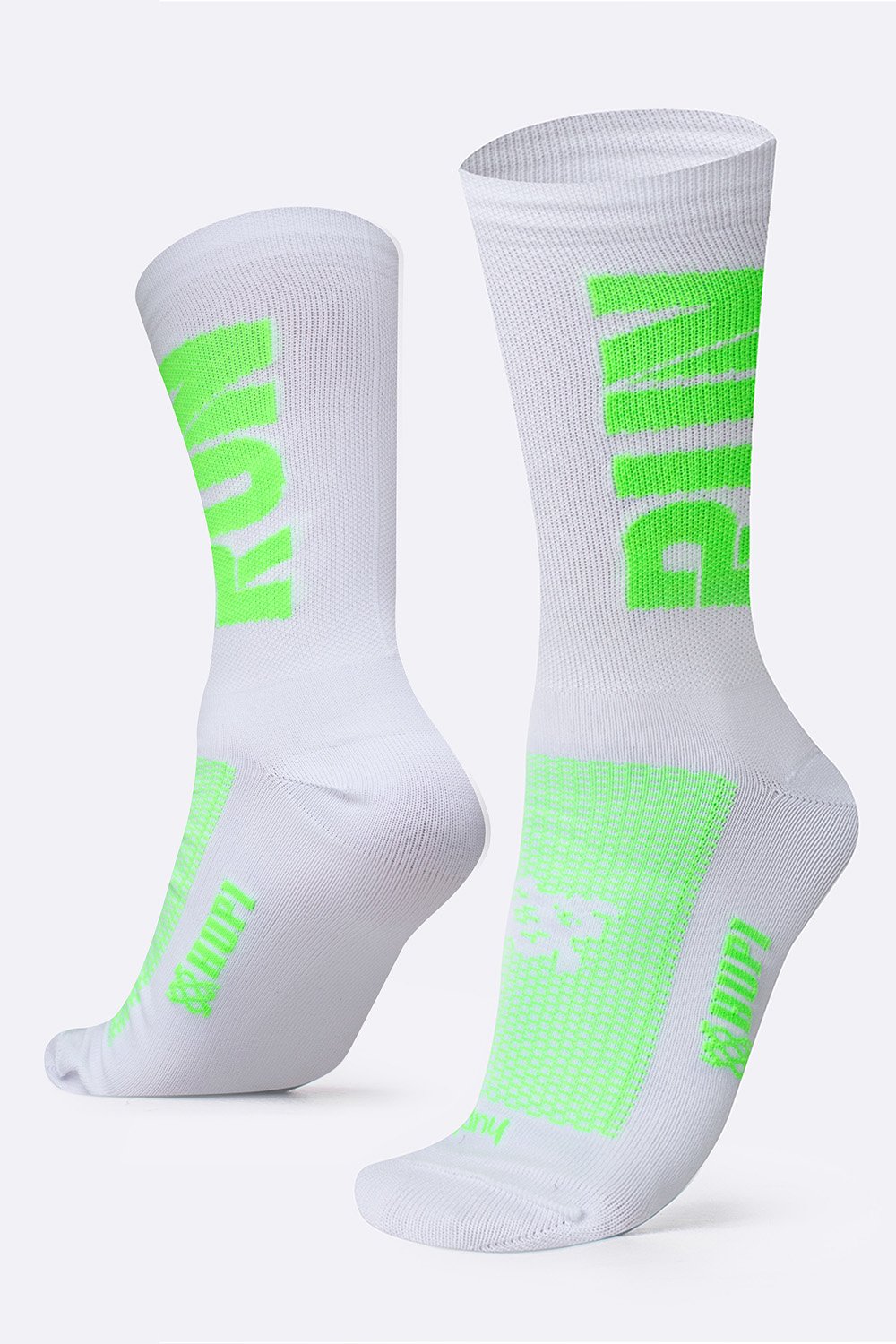 Meia Corrida HUPI Run Branco/Verde Meia Corrida HUPI Run Branco/Verde