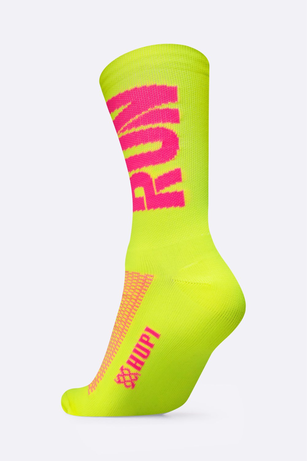 Meia de Corrida HUPI Run Amarelo Neon/Rosa Meia de Corrida HUPI Run Amarelo Neon/Rosa
