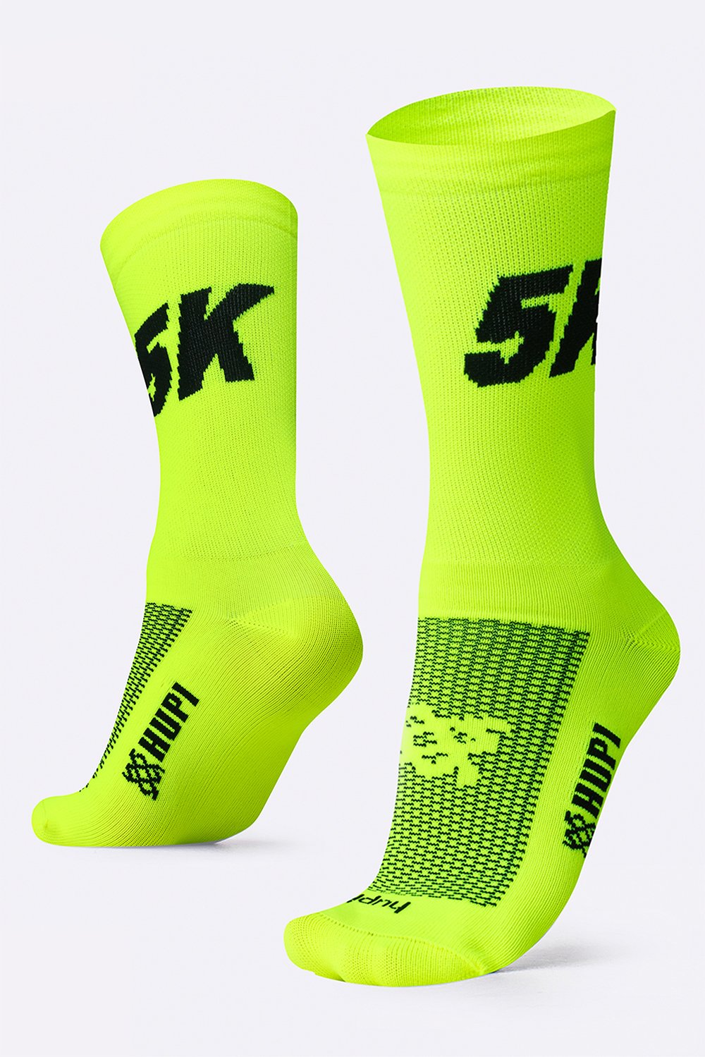 Meia HUPI 5K Amarelo Neon Meia HUPI 5K Amarelo Neon
