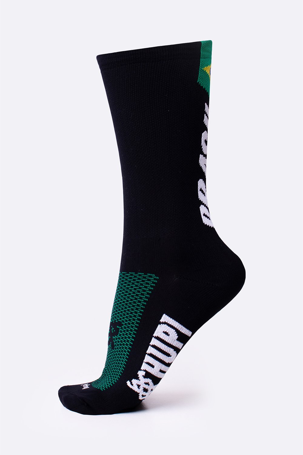 Meia HUPI Brasil 1.0 Preto Meia HUPI Brasil 1.0 Preto