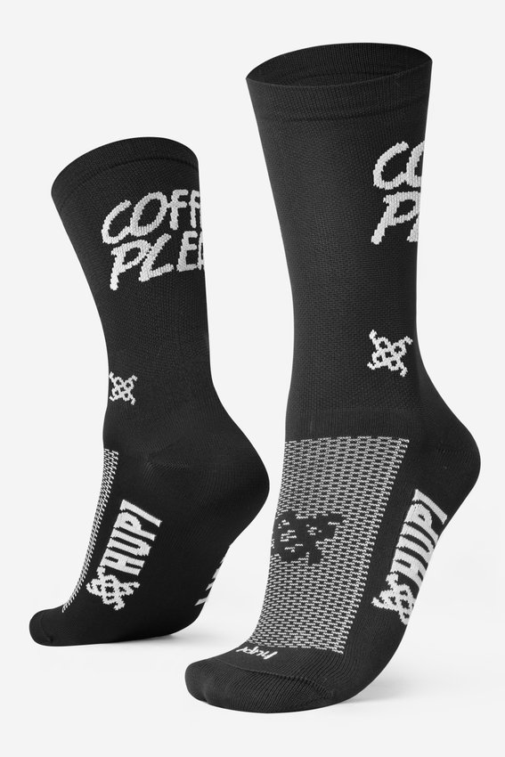 Meia HUPI Coffee Please Preto Plus (42 a 46) Meia HUPI Coffee Please Preto Plus (42 a 46)