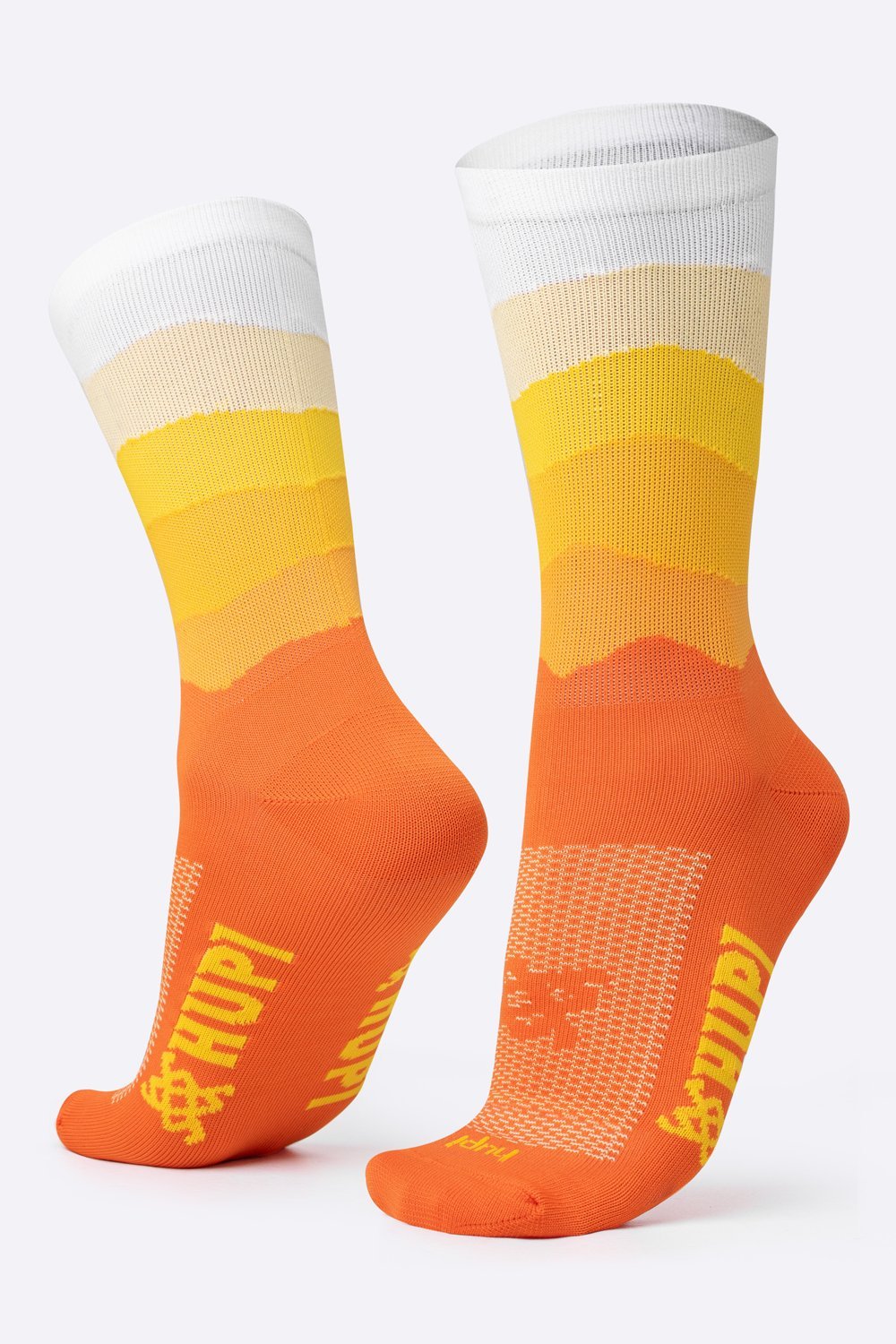 Meia HUPI Colors Amarelo e Laranja Meia HUPI Colors Amarelo e Laranja