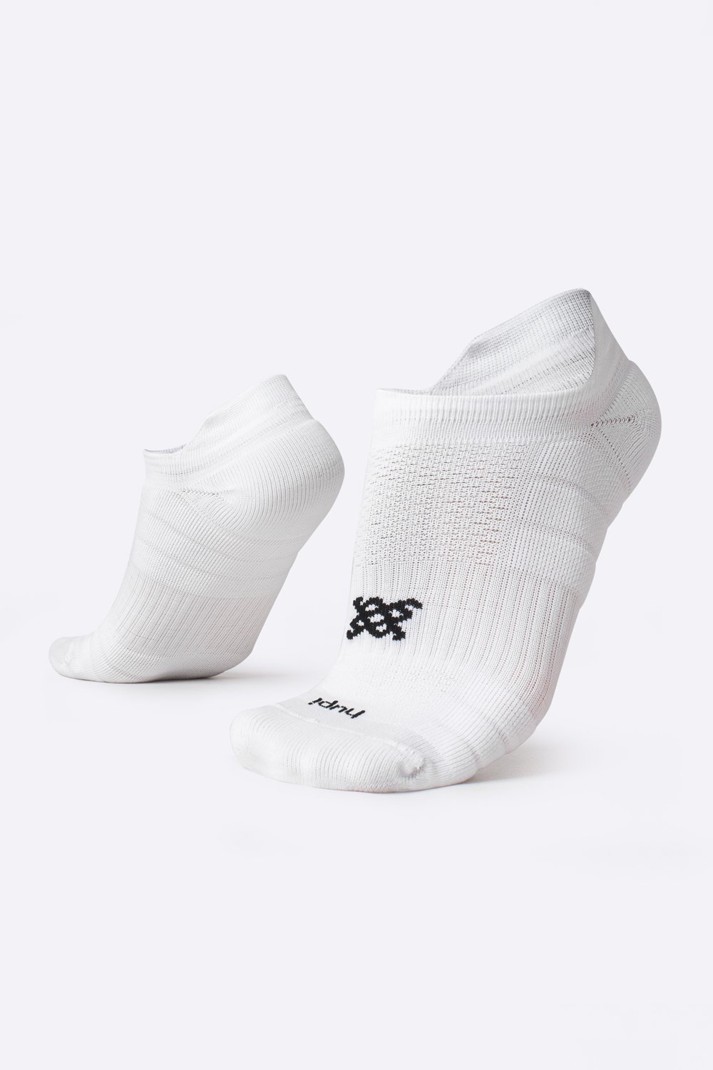 Meia Curta para Corrida HUPI Running Pro Invisível Branco LT Meia Curta para Corrida HUPI Running Pro Invisível Branco LT