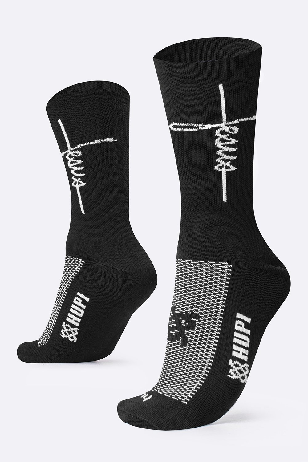 Meia HUPI Jesus Preto/Branco Meia HUPI Jesus Preto/Branco