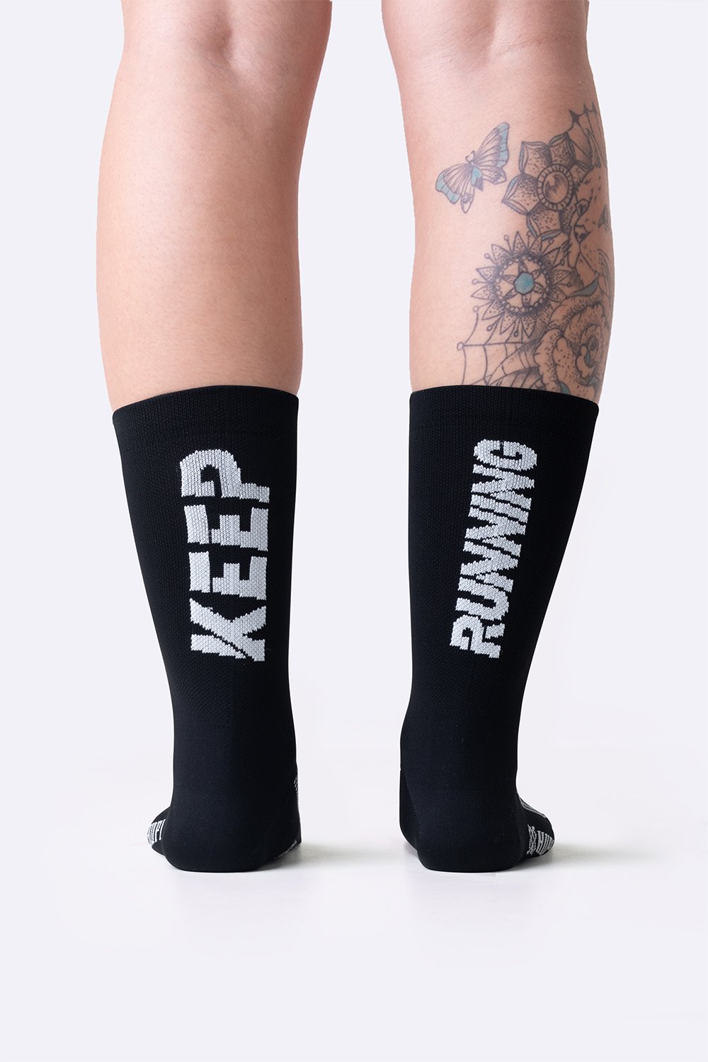 Meia HUPI Keep Running Preta Meia HUPI Keep Running Preta