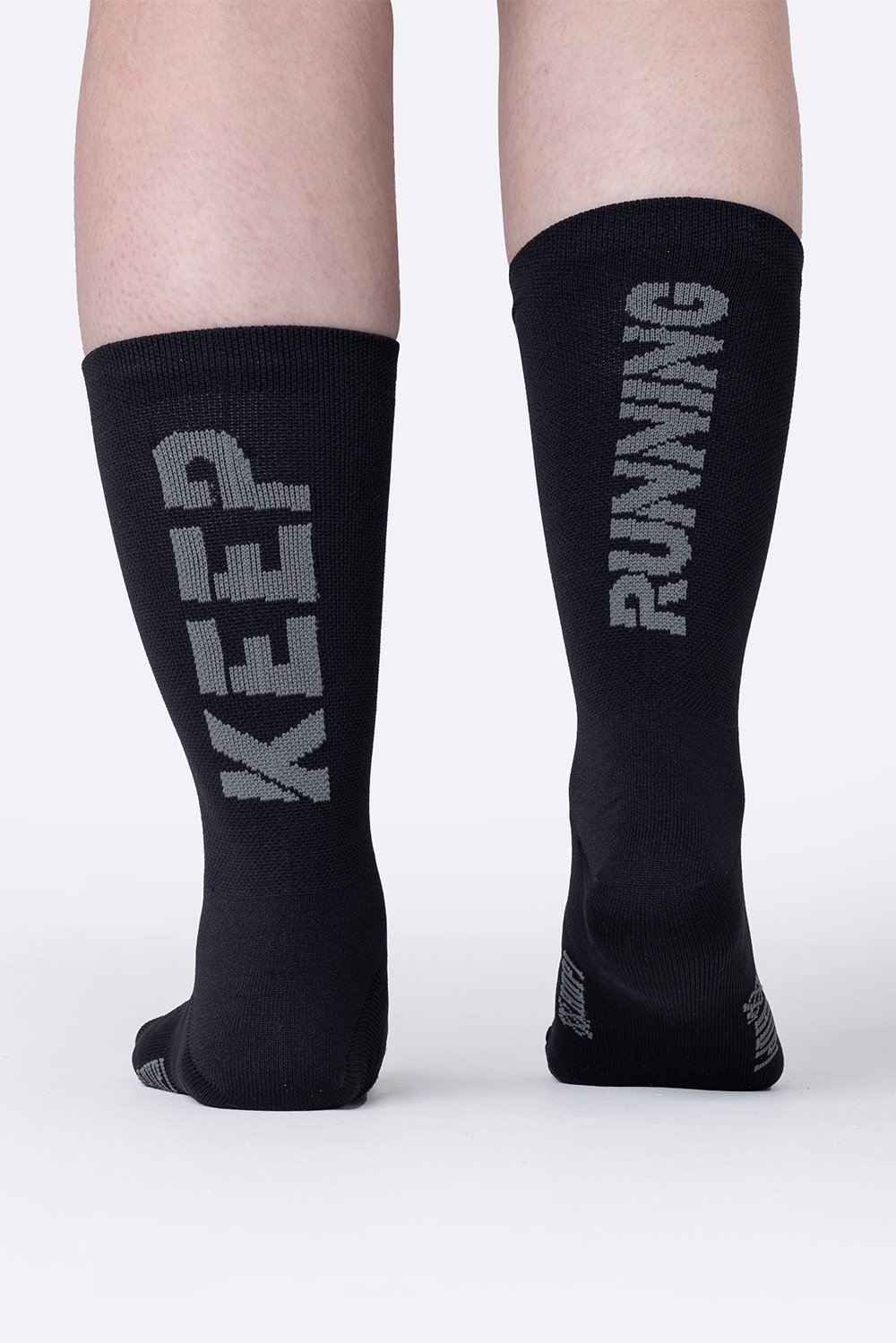 Meia HUPI Keep Running Preto/Cinza Meia HUPI Keep Running Preto/Cinza