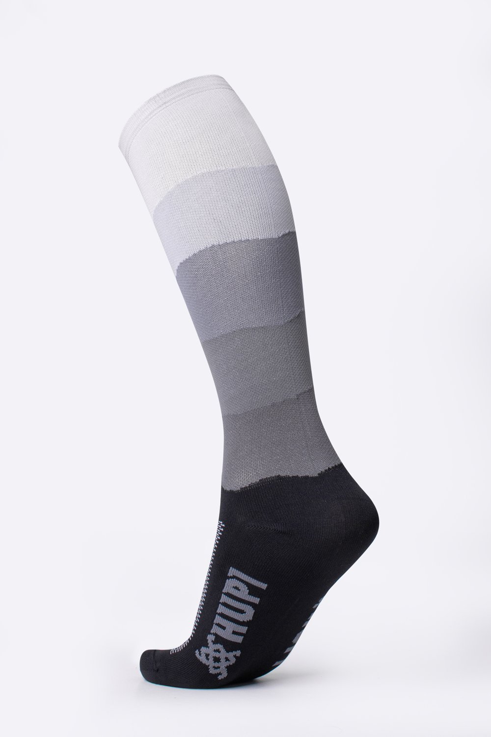 Meia HUPI Longa Colors Preto e Cinza