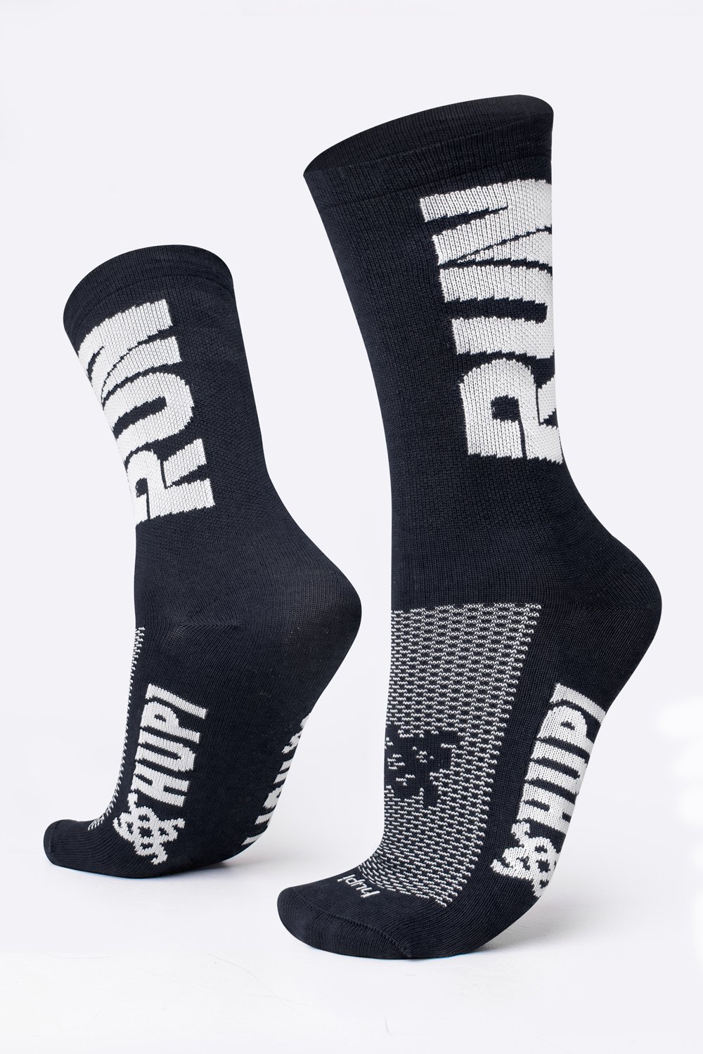 Meia HUPI RUN Preto/Branco Meia HUPI RUN Preto/Branco