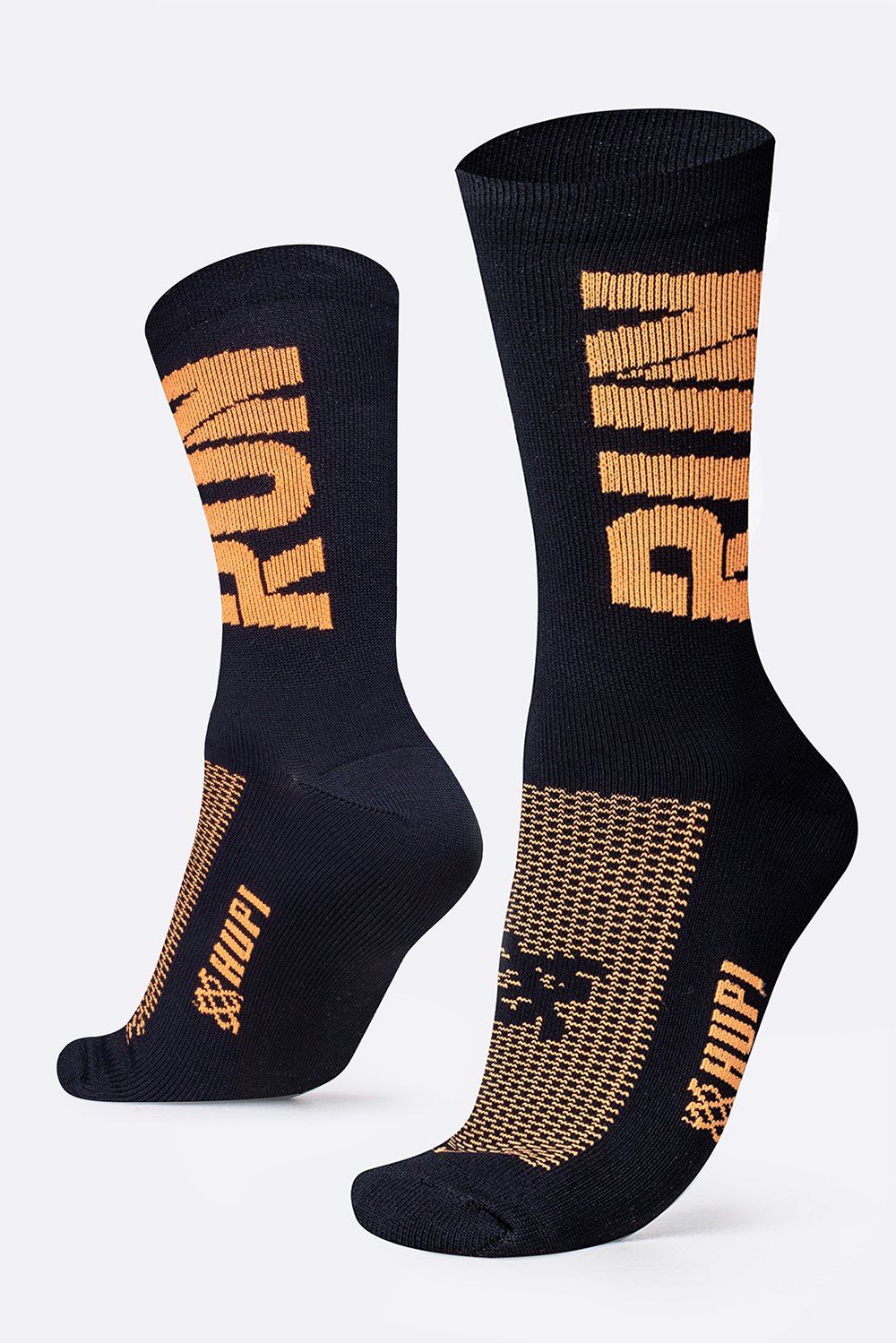 Meia HUPI Run Preto/Laranja Meia HUPI Run Preto/Laranja
