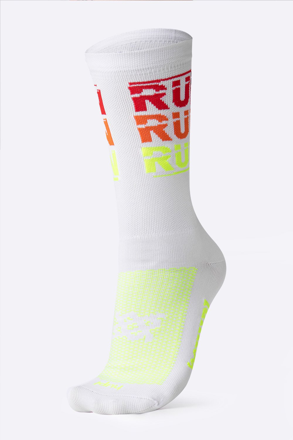 Meia HUPI Run Run Run Branco Meia HUPI Run Run Run Branco
