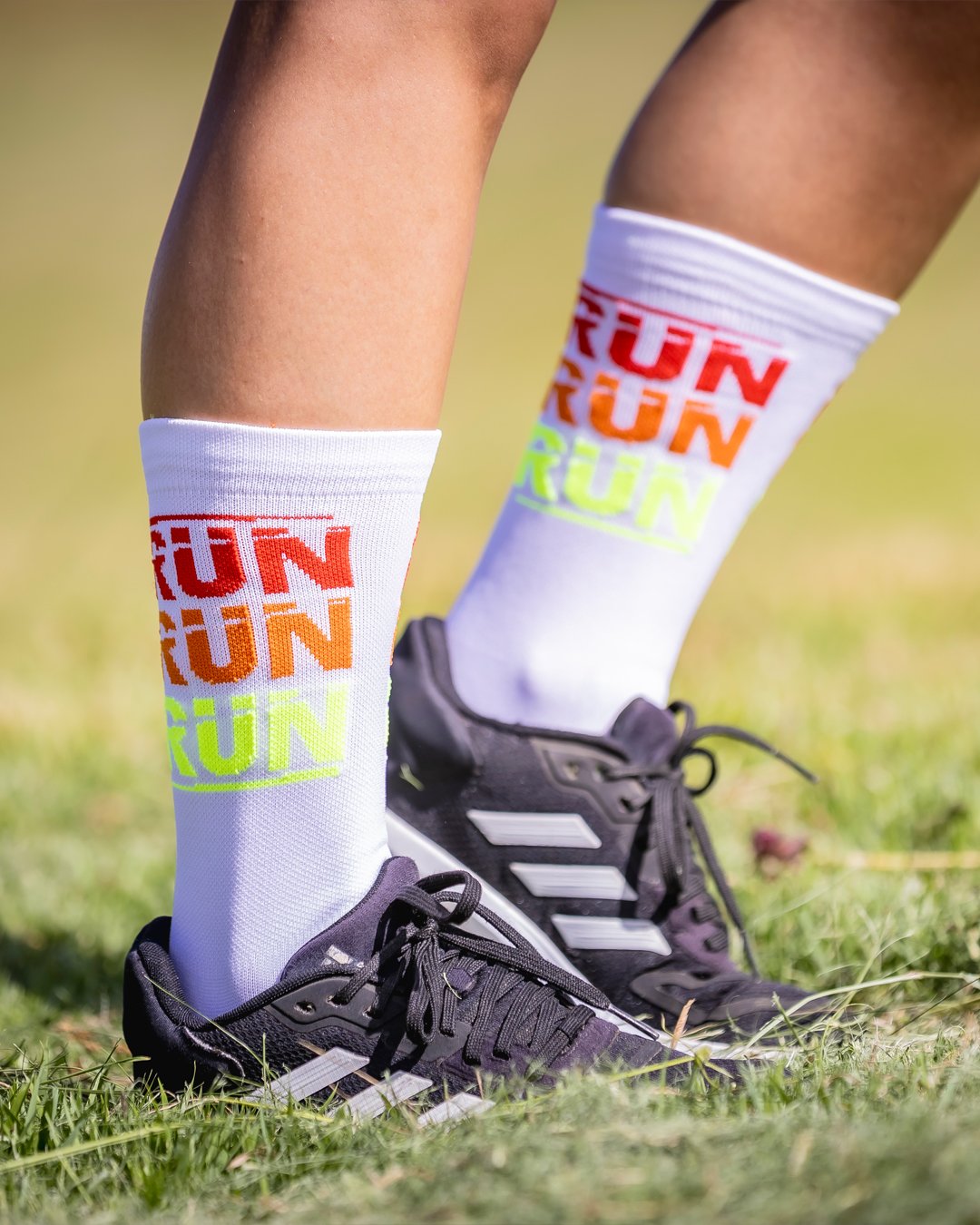 Meia HUPI Run Run Run Branco Meia HUPI Run Run Run Branco