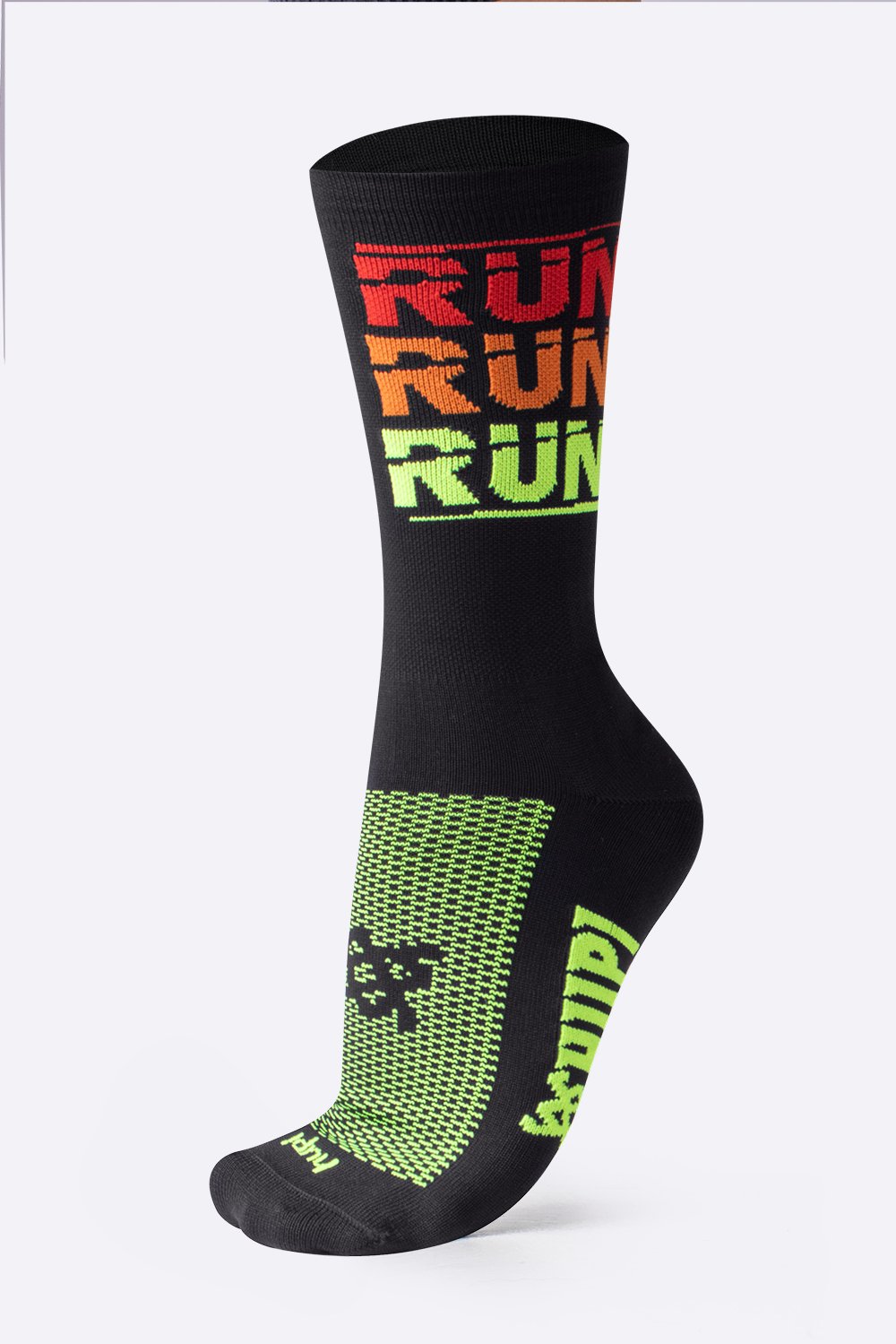 Meia HUPI Run Run Run Preto Meia HUPI Run Run Run Preto