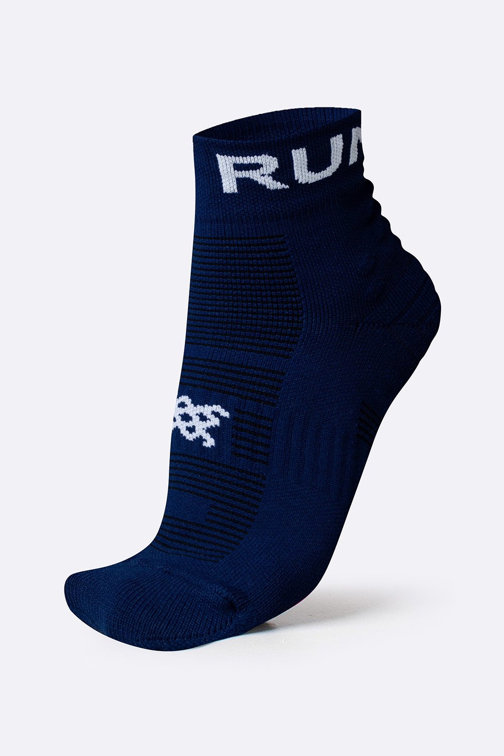 Meia Curta para Corrida HUPI Running Pro Run Azul Marinho Meia Curta para Corrida HUPI Running Pro Run Azul Marinho